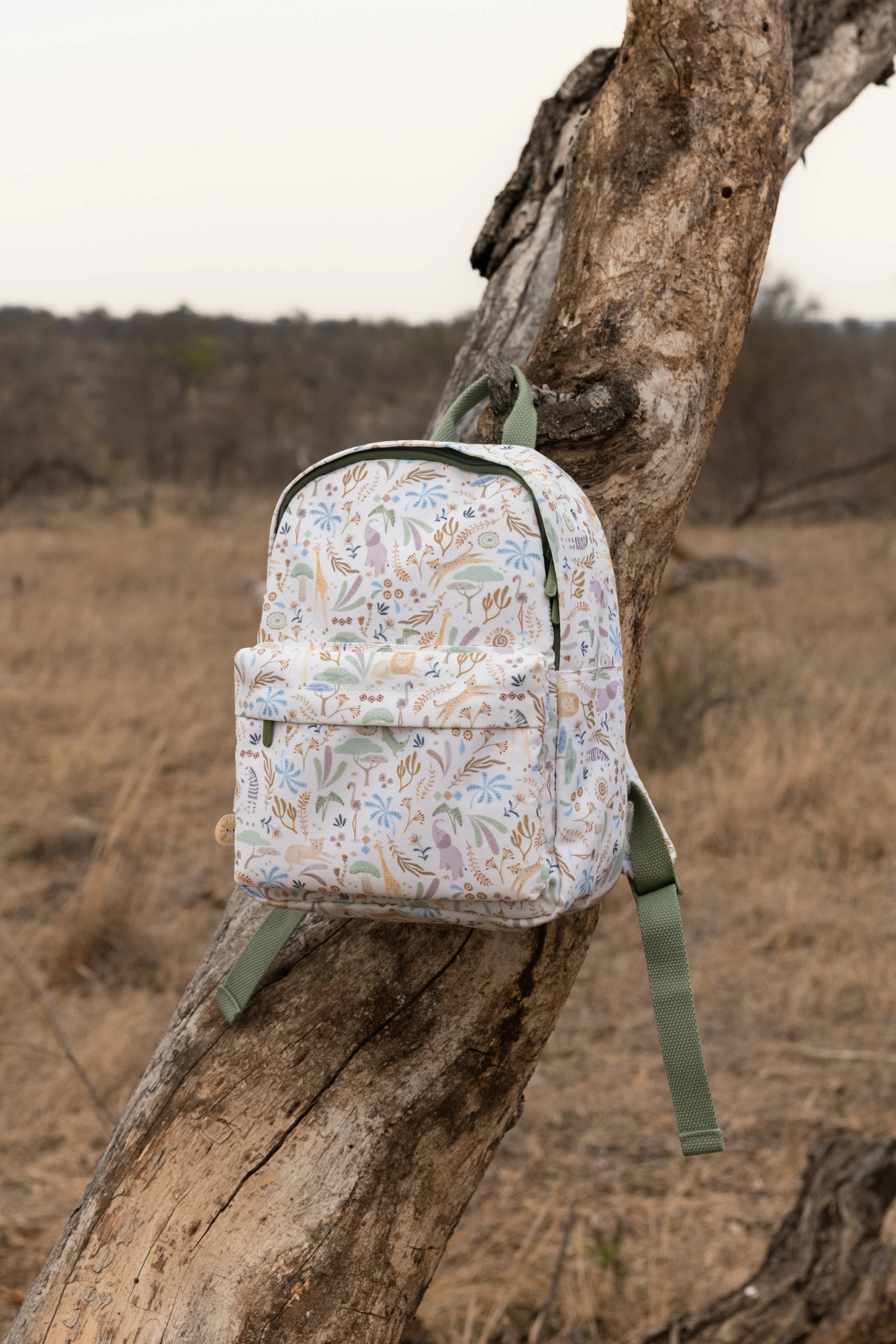 Mochila | Branco | 29 cm | Safari Friends