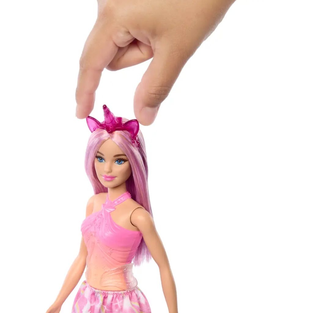 Barbie Princesa Unicórnio fita com corno