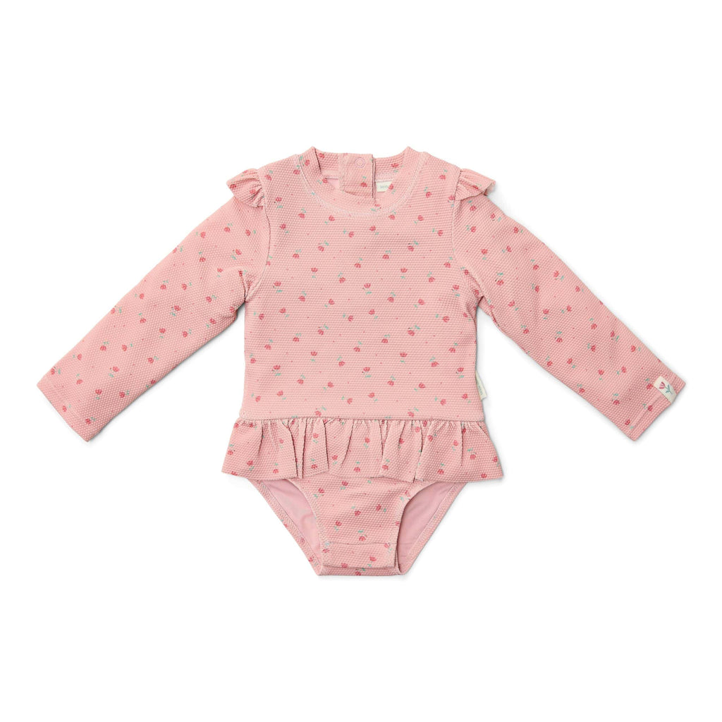 Fato de Banho | Manga Comprida | Sunny Flowers Blush