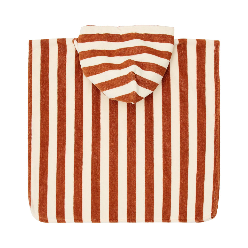Poncho de Praia | Ocean World Brown Stripe