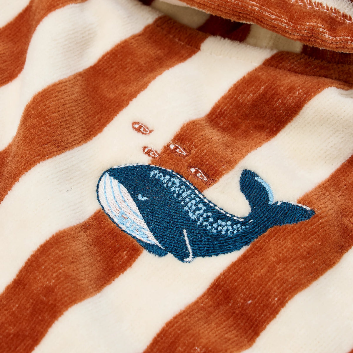Poncho de Praia | Ocean World Brown Stripe