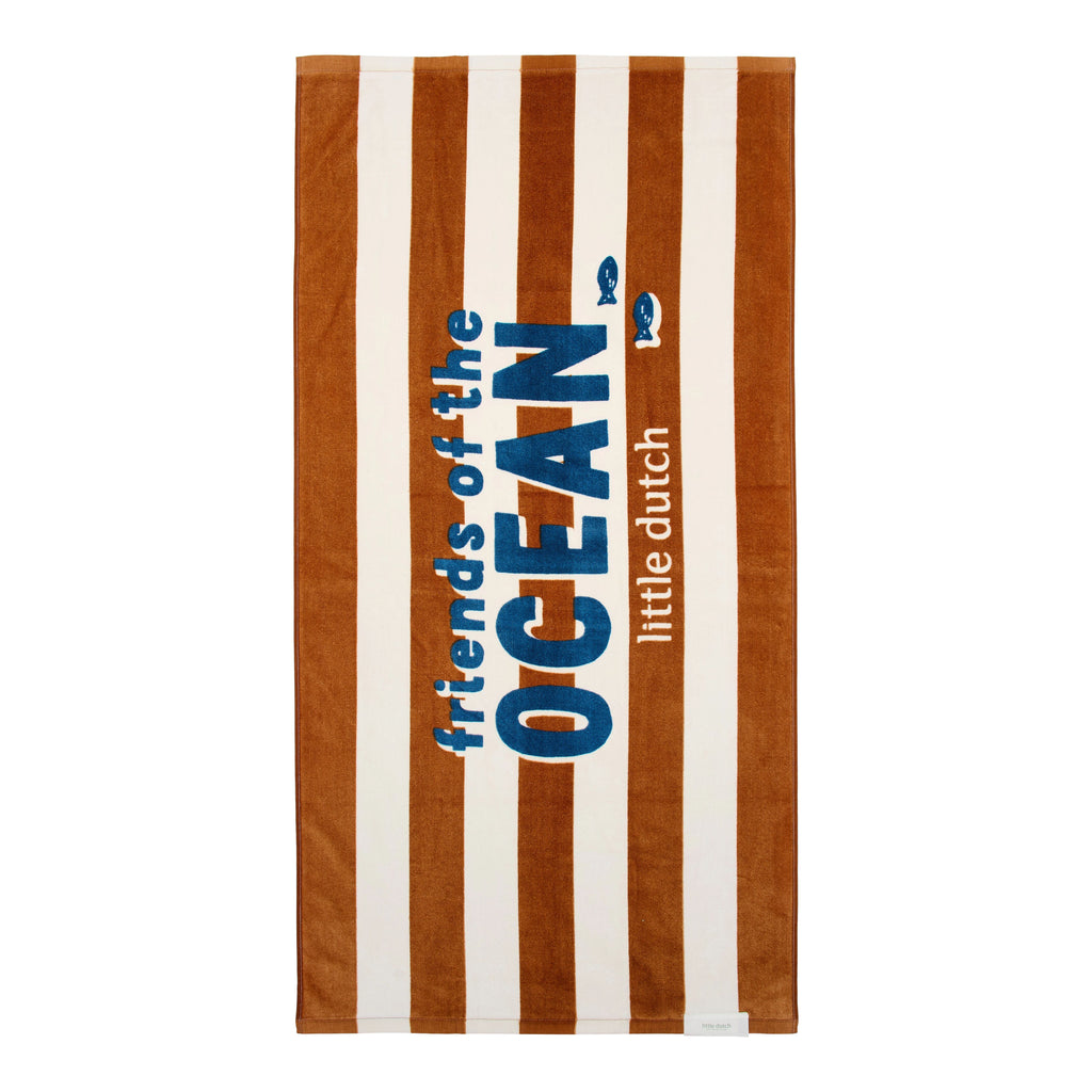 Toalha de Praia | Ocean World Brown Stripe