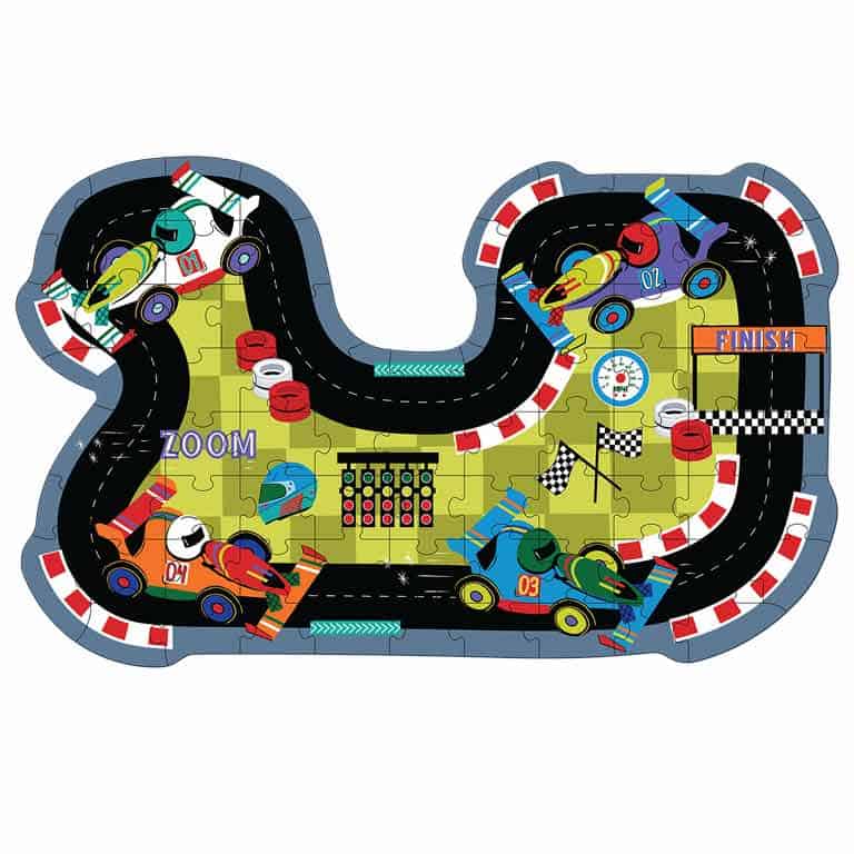 Puzzle | Circuito de Carros | 80 Peças