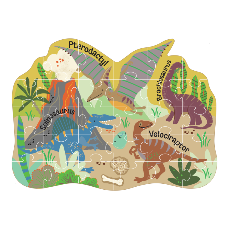 Puzzle | 30 Peças | Dino