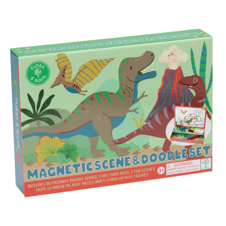Cena Magrnética e Jogo de Desenho | Dino