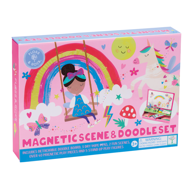 Cena Magrnética e Jogo de Desenho | Rainbow Fairy