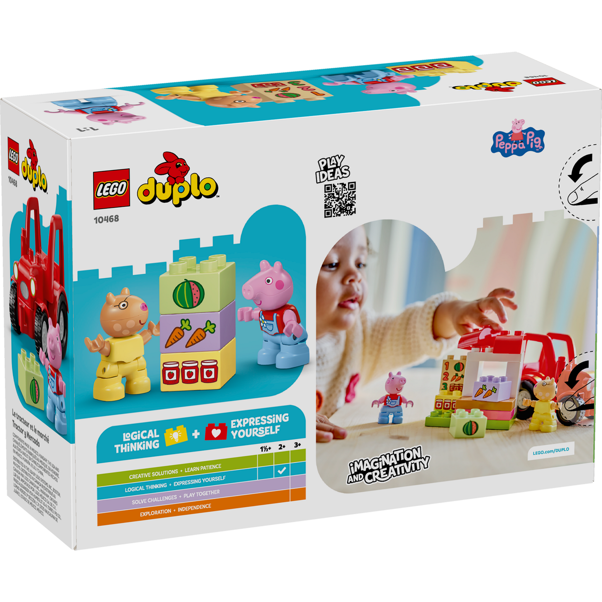 LEGO DUPLO Peppa Pig Trator e Mercado 10468