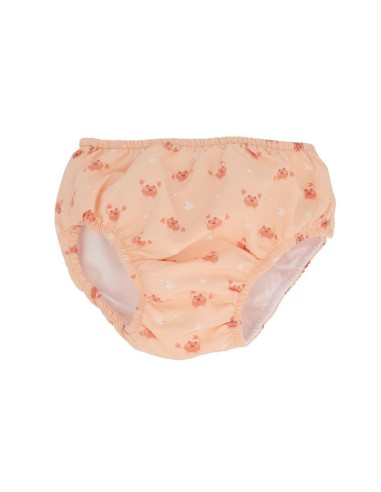 Cueca Banho Fralda | Caranguejo Coral