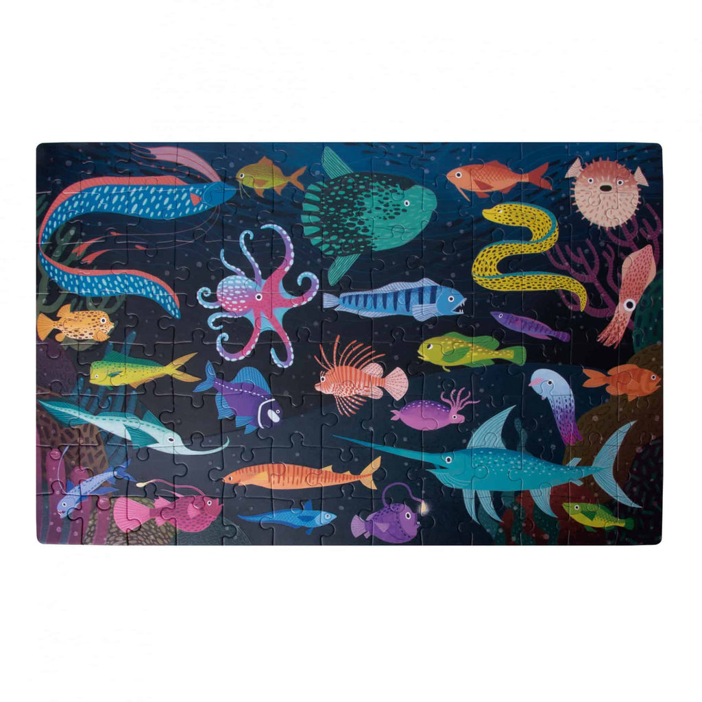 Puzzle | Fluorescente | Oceano | 104 Peças