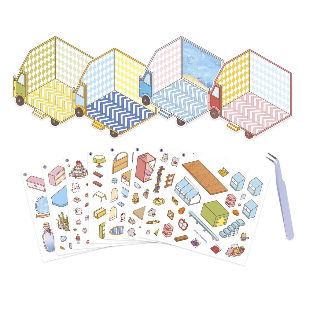 Cosy Stickers | Tiny Trucks - Janod