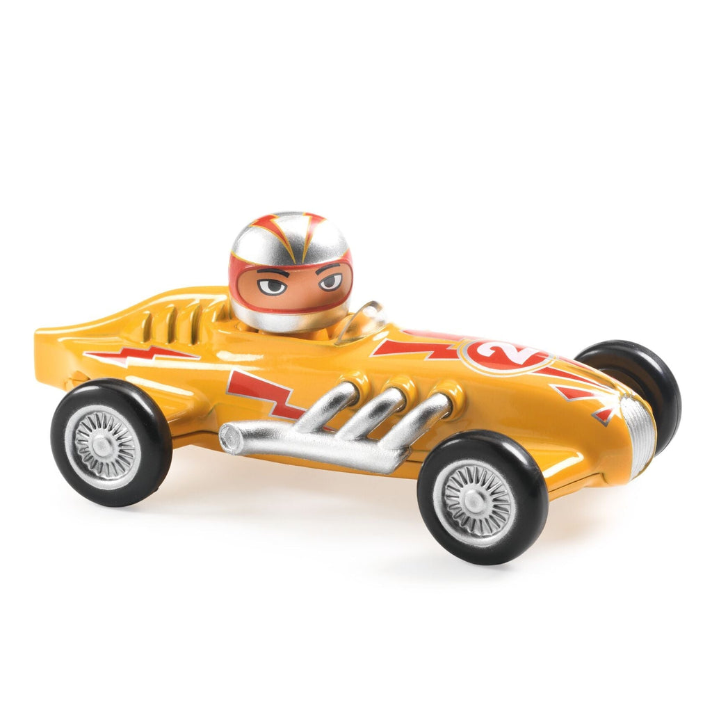 Carrinho Yellow Super Speed Crazy Motors Djeco