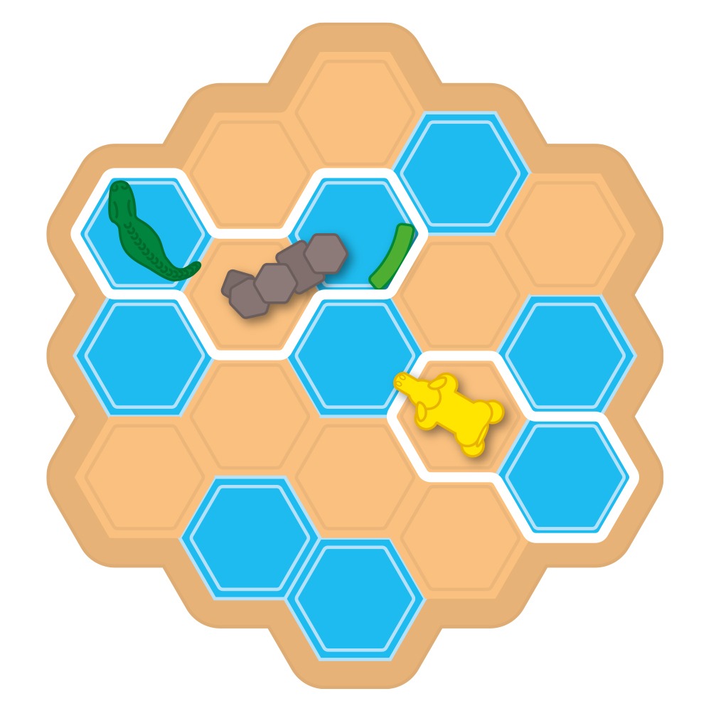 Croco Tiles tabuleiro hexagonal