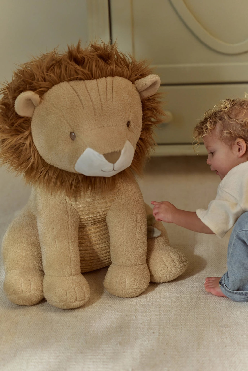 Peluche Leão | Amarelo | 60 cm | Safari Friends