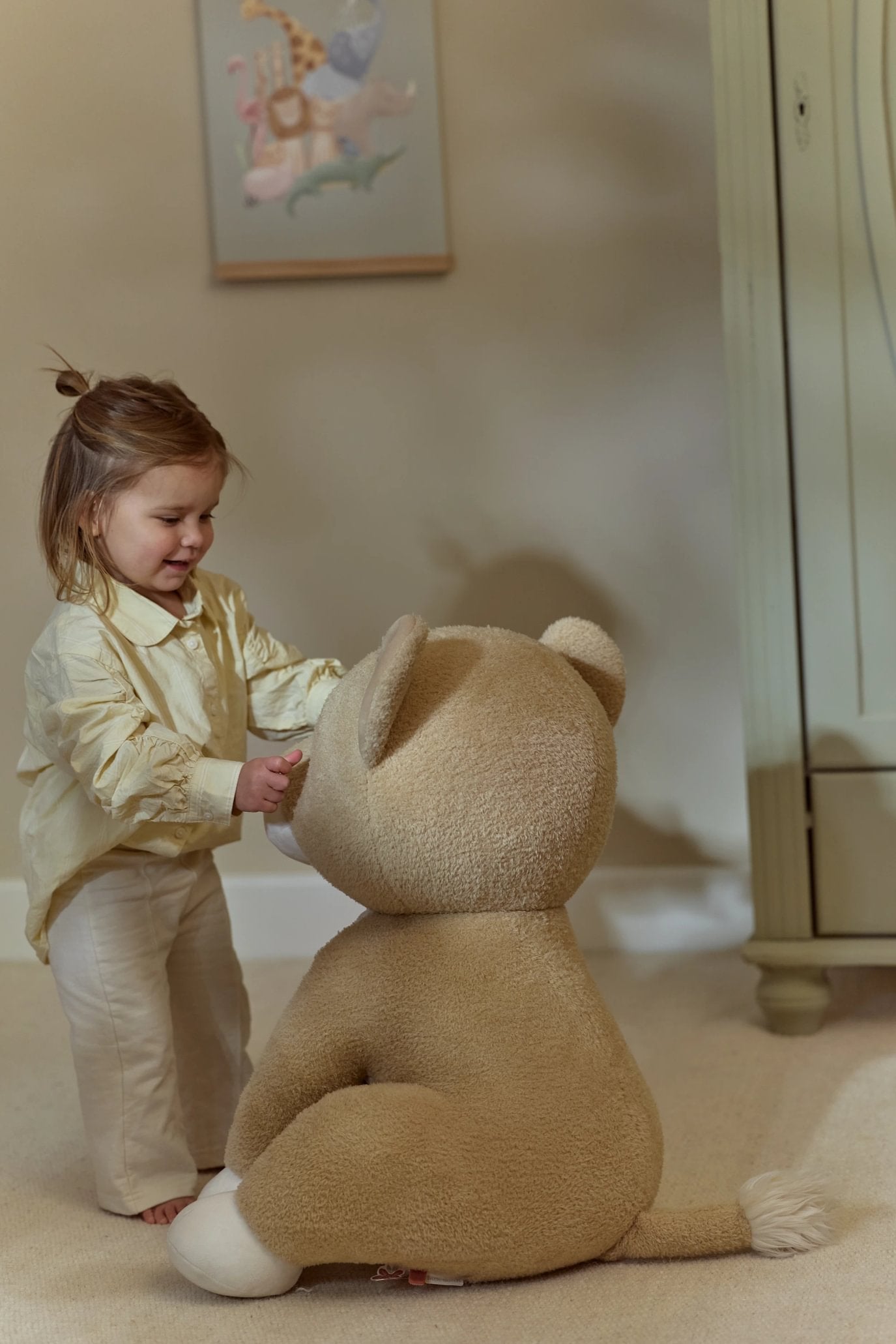 Peluche Leoa | Amarelo | 60 cm | Safari Friends
