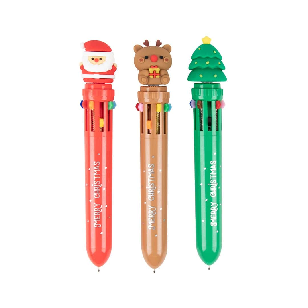 Caneta | 10 cores | Natal