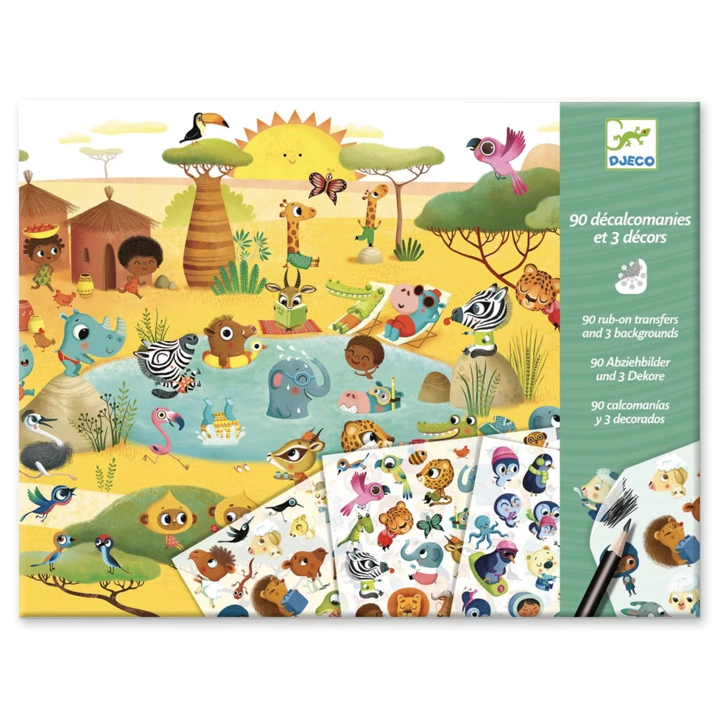 90 Decalques | Savana Deserto e Polo Norte