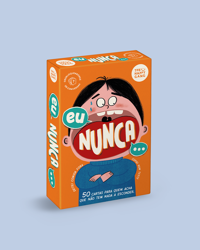 Eu Nunca... - caixa do jogo The Happy Gang