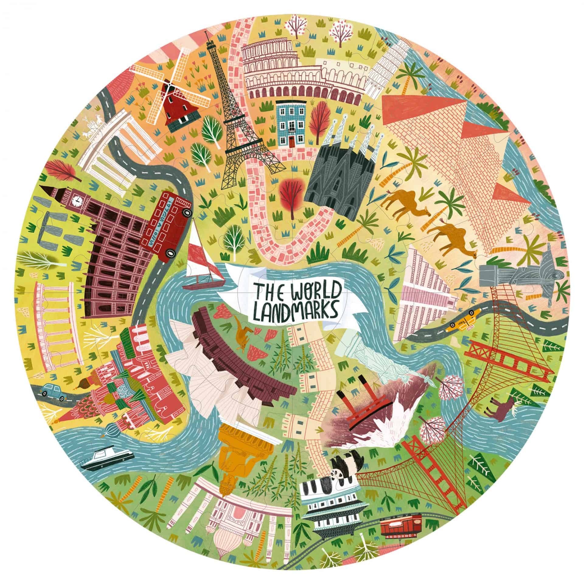 Puzzle Circular | Monumentos