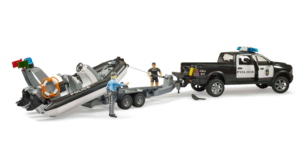 Pickup Ram 2500 | Polícia com Atrelado e Barco