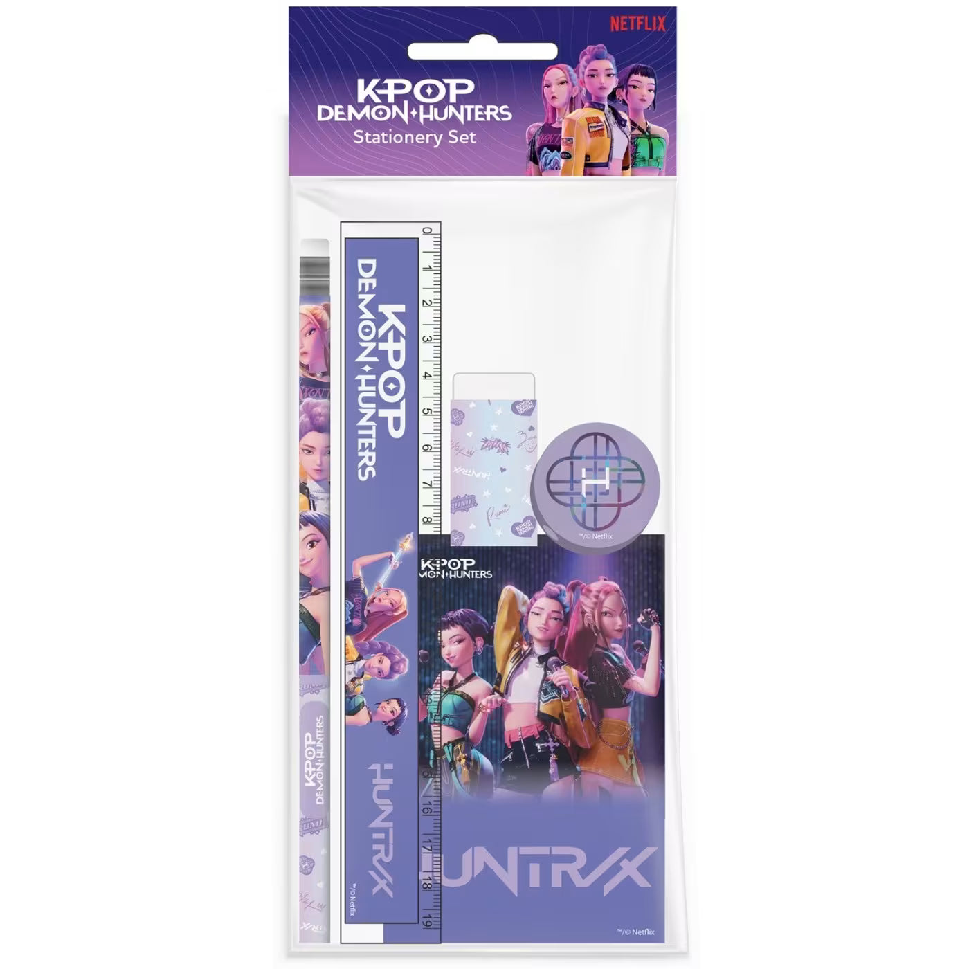 Conjunto Papelaria| 5 peças | K-Pop Demon Hunters