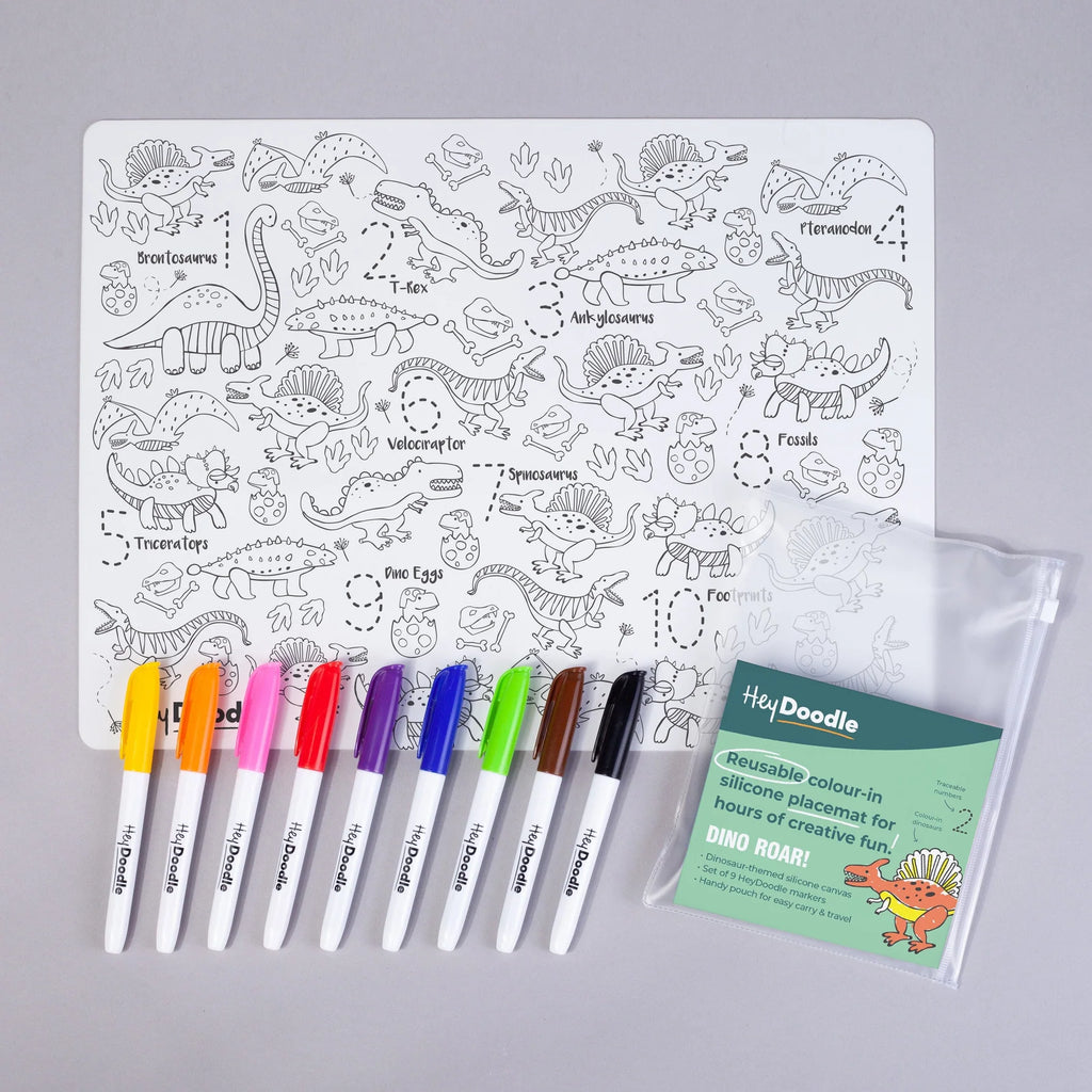 Tapete de Silicone | Reutilizável | Dino-roar