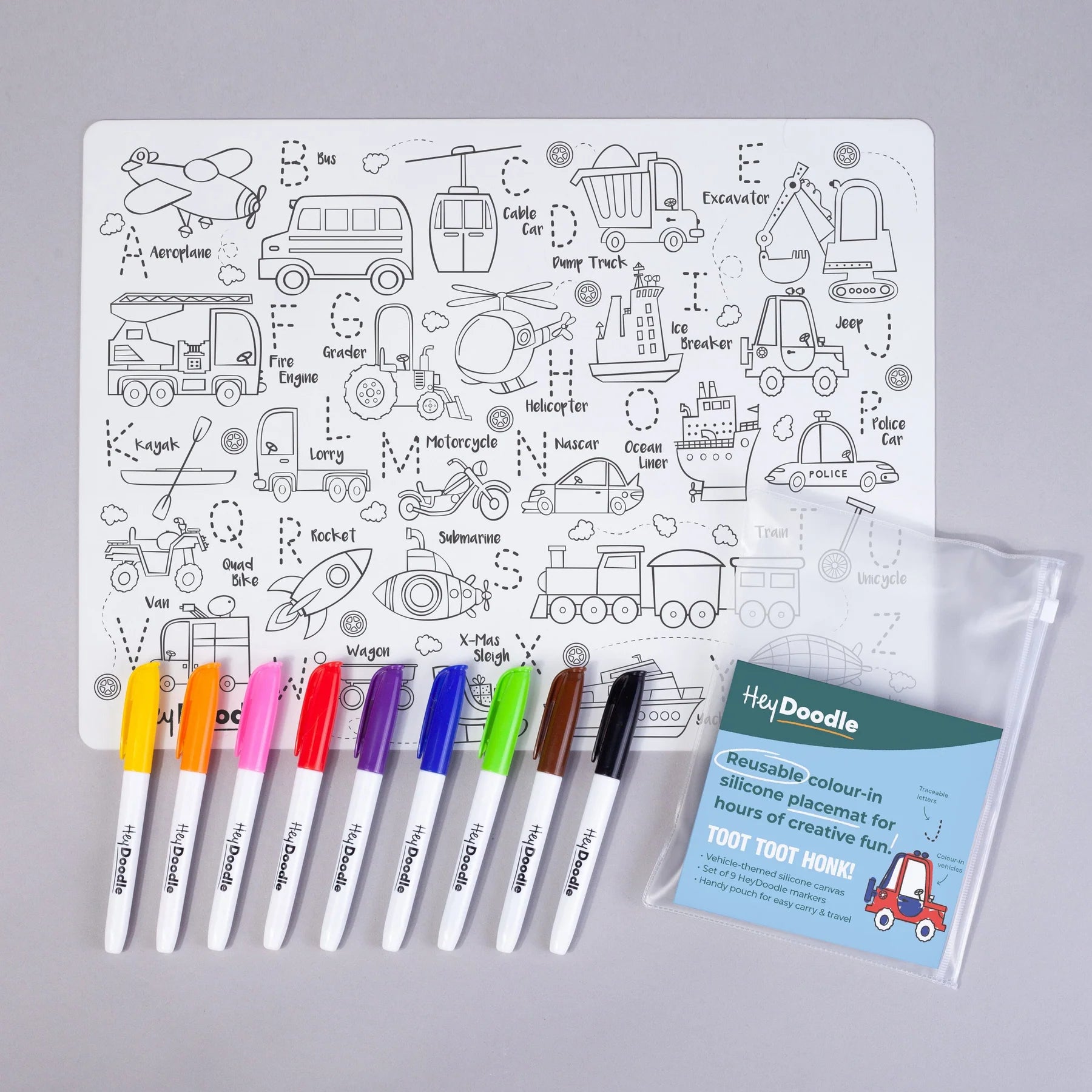 Tapete de Silicone | Reutilizável | Toot Toot Honk