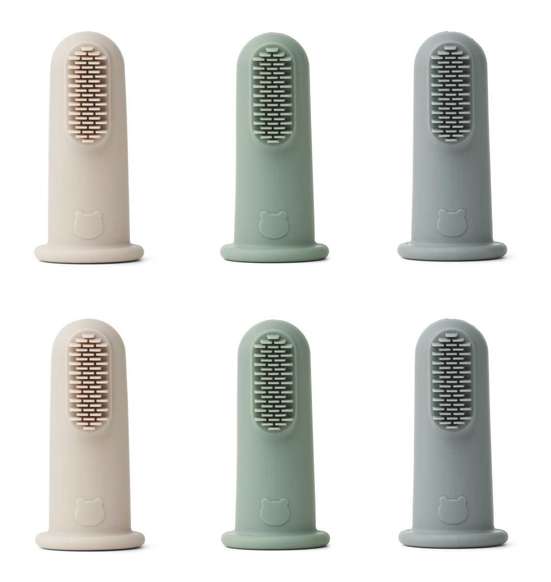 Pack 6 Finger Toothbrush | Simon | Peppermint Mix