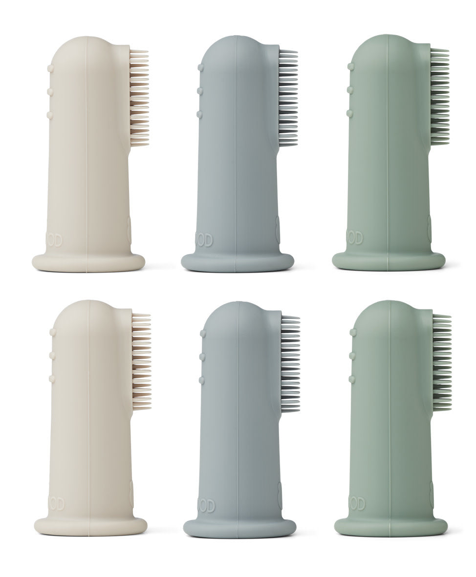 Pack 6 Finger Toothbrush | Simon | Peppermint Mix