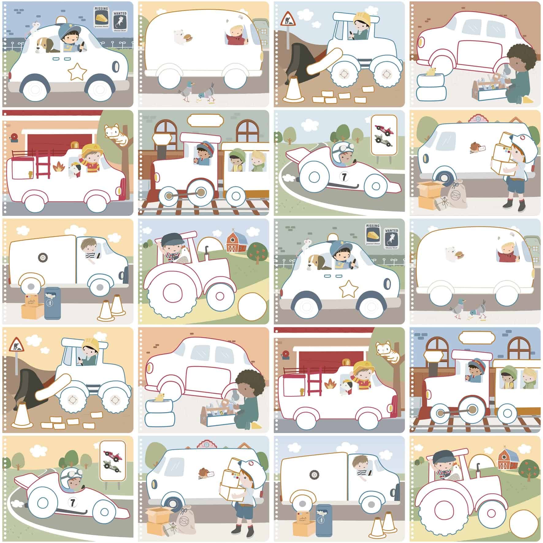 Livro de Colorir | Entre Linhas | Inclui 3 Lápis | Colour Magic | Jim & Friends