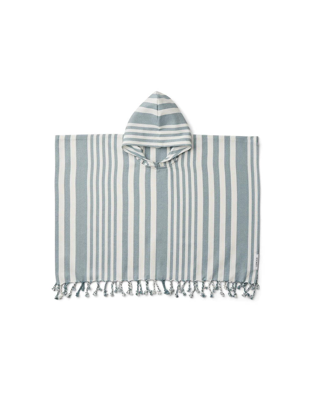 Poncho Roomie Liewood Sea Blue às riscas