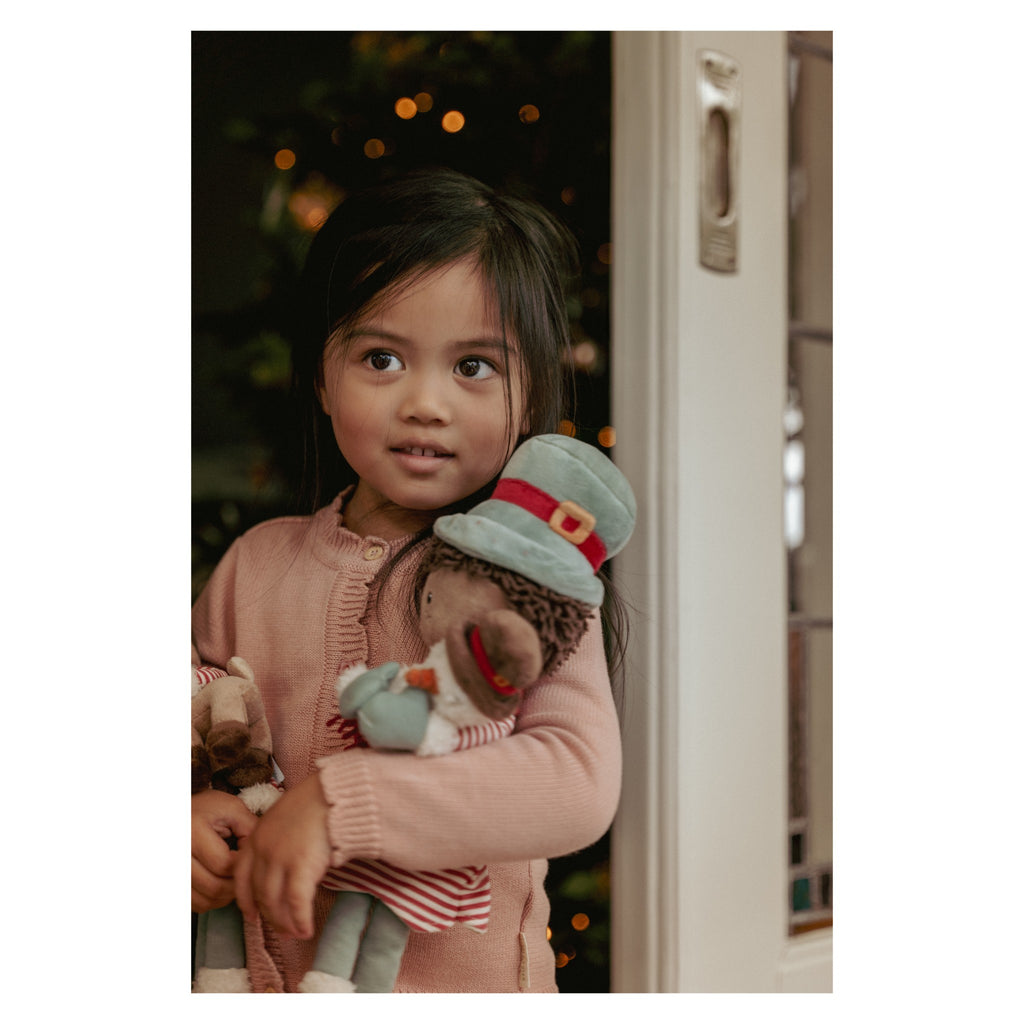 Cuddle doll X-mas | JAKE com Boneco de Neve | 35cm - Little Dutch