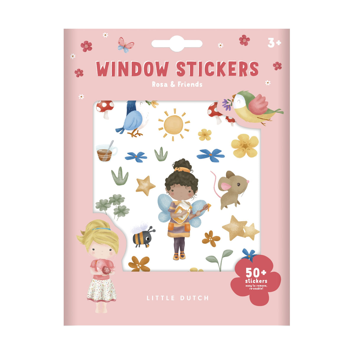 Autocolantes de Vidro | Rosa&Friends - Little Dutch