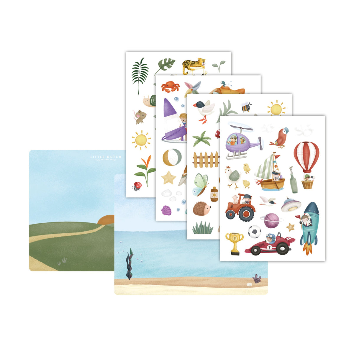 Autocolantes de Vidro | Jim & Friends - Little Dutch