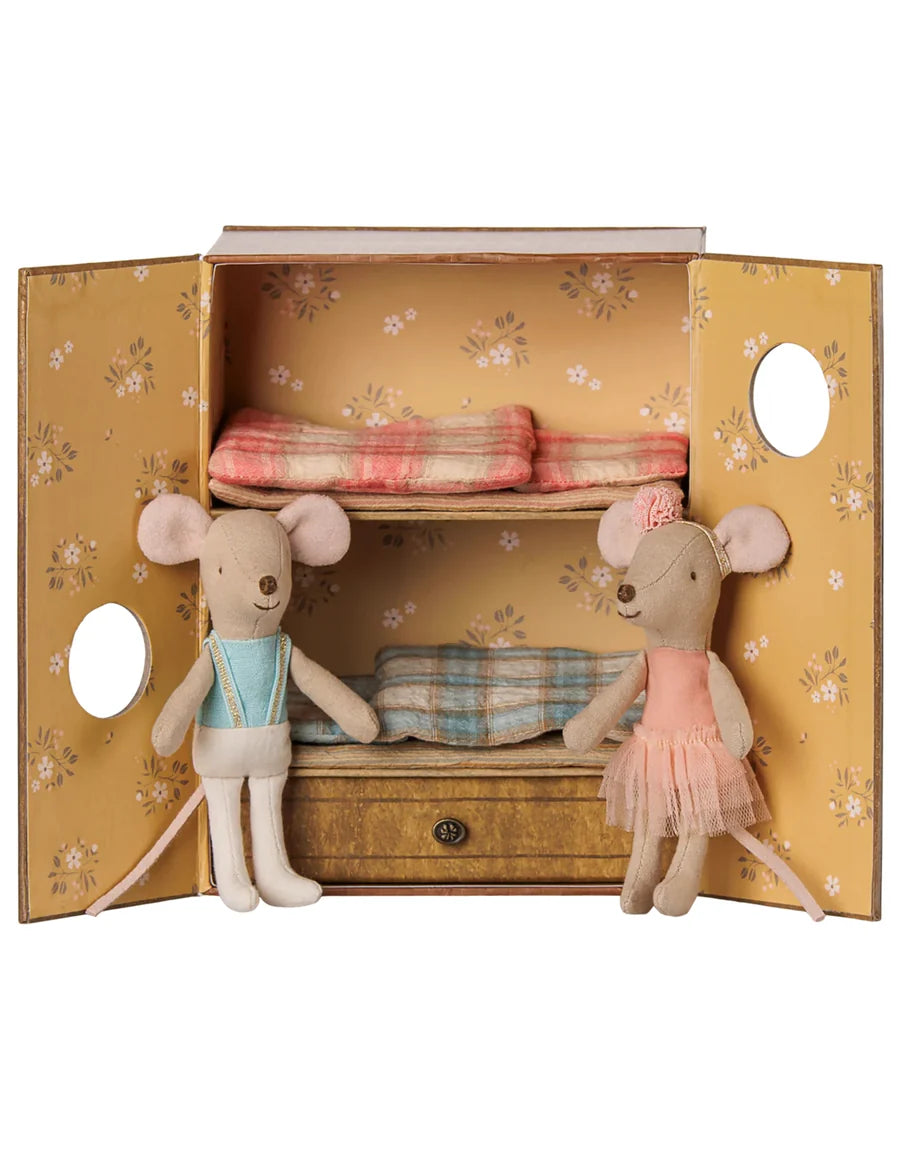 Ballet mice in dance studio | Maileg | Little sister and brother