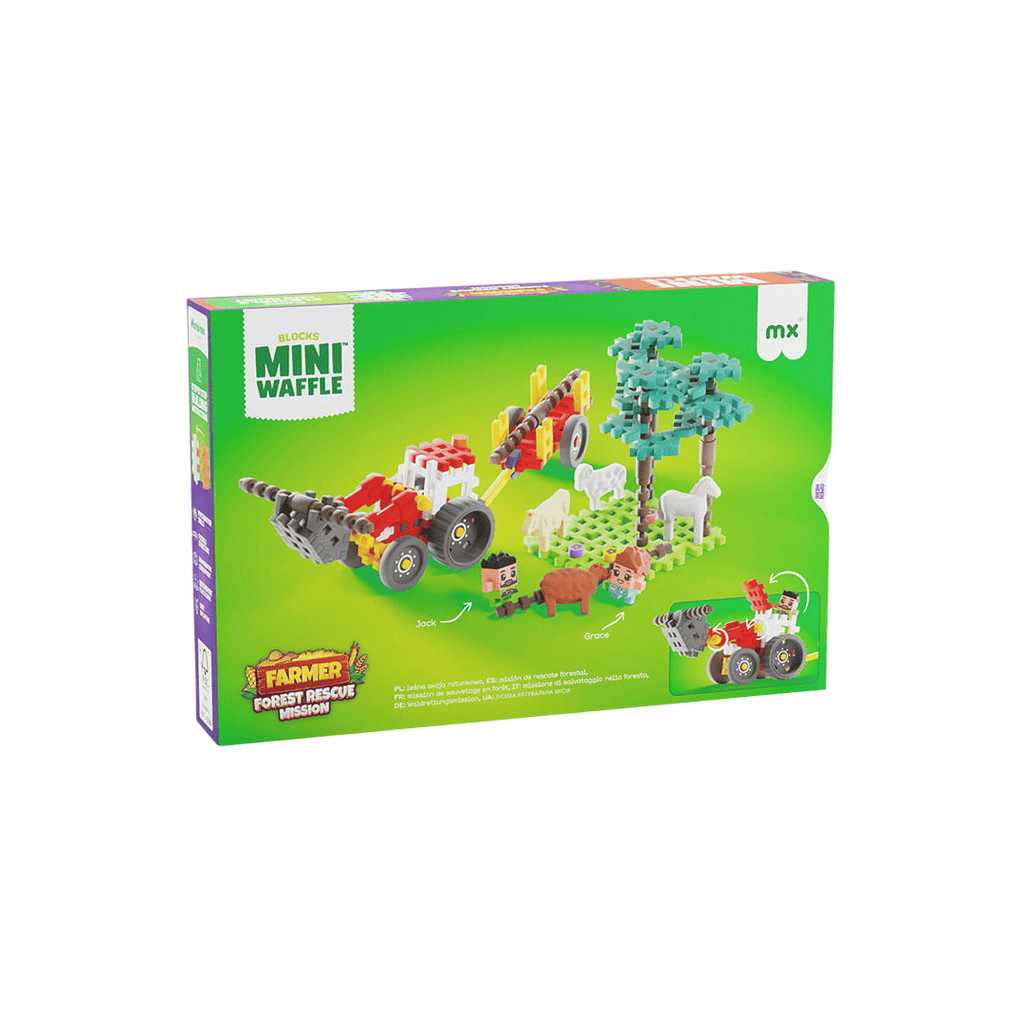 Mini WAFFLE City | Agricultor | Missão Resgate Florestal | 100 pcs