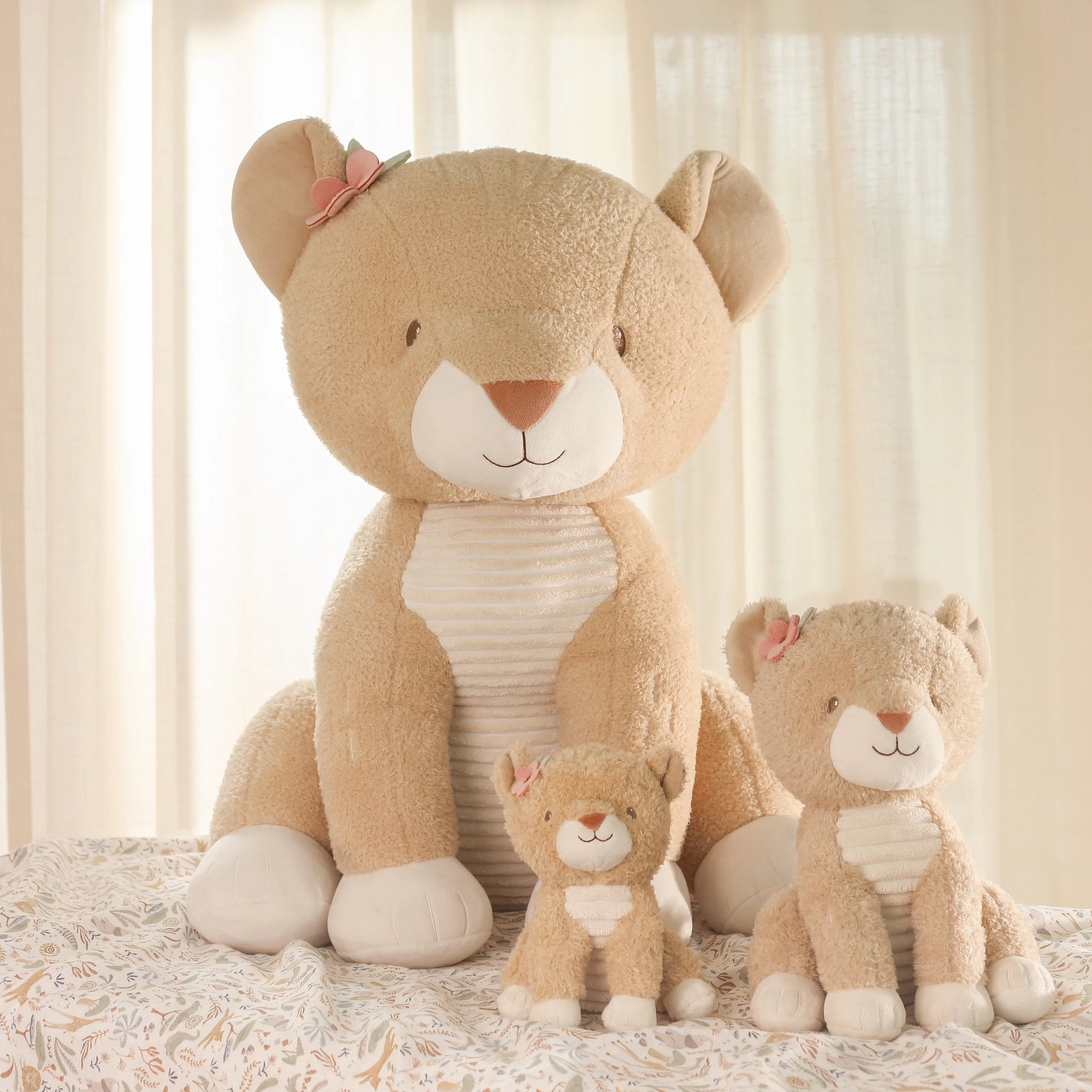 Peluche Leoa | Amarelo | 60 cm | Safari Friends
