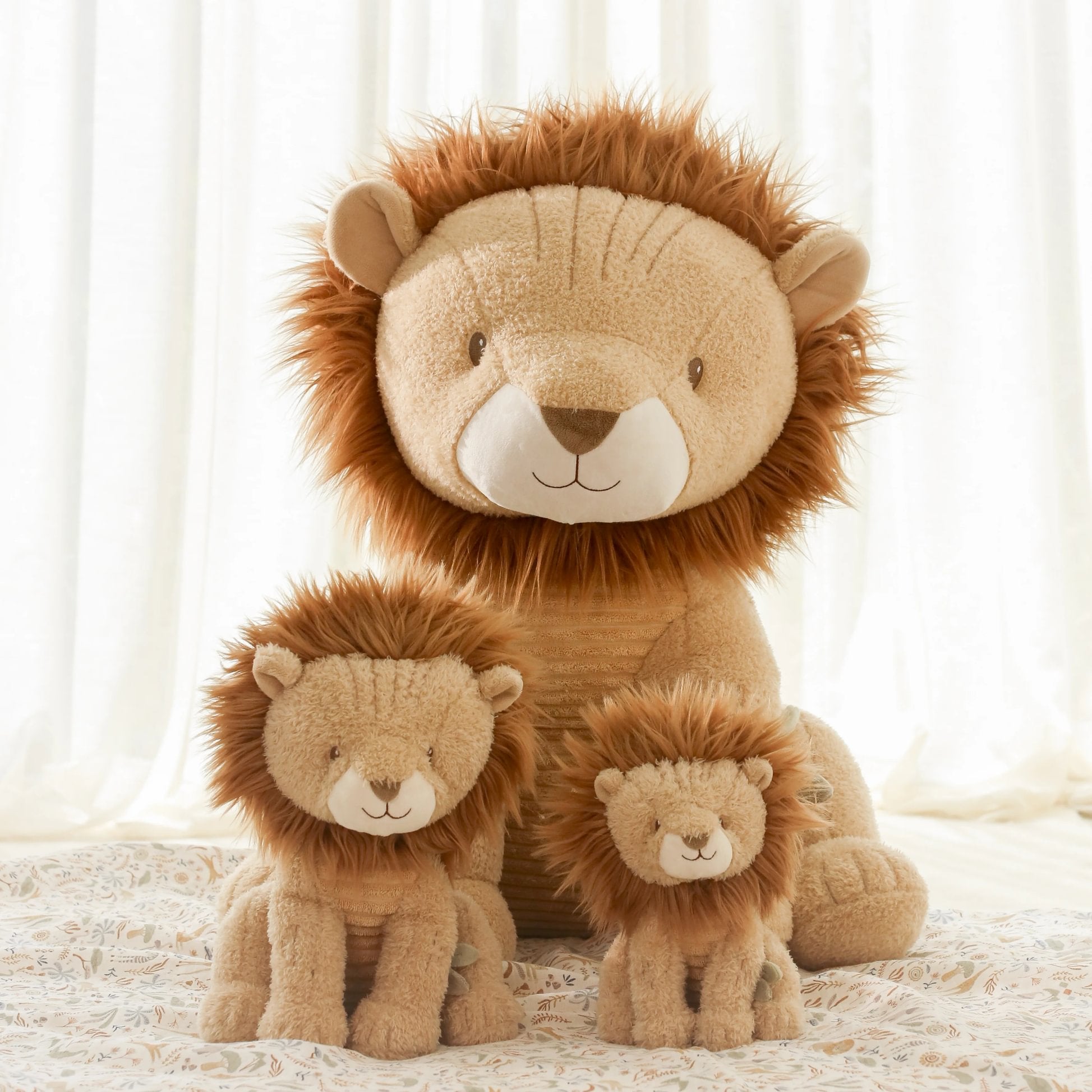 Peluche Leão | Amarelo | 60 cm | Safari Friends