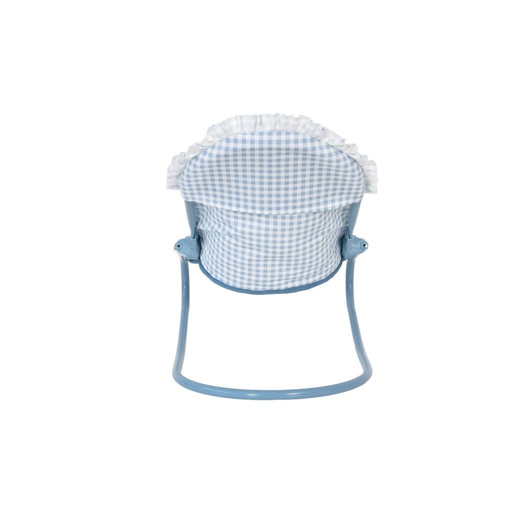 Espreguiçadeira para Bonecas Dobrável Vichy Blue