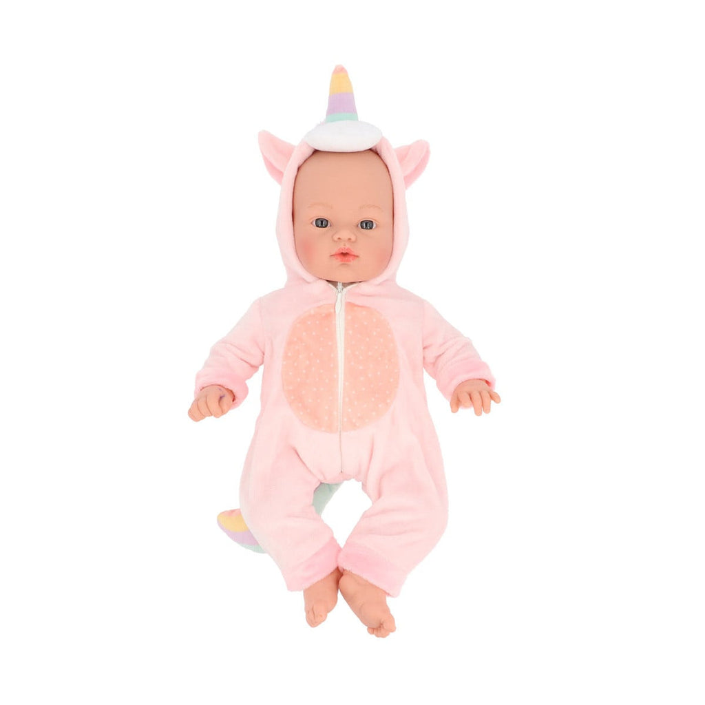 Boneca Helena de Corpo Mole com Pijama Unicórnio