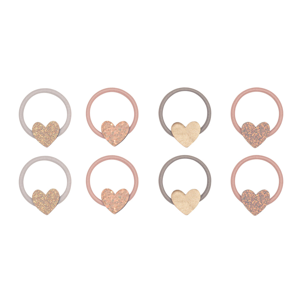 Pack 6 mini elásticos | TEENY HEART PONIES | PINK MULTI