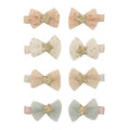 Pack 8 mini ganchos | Tutu Bow | Pink Multi