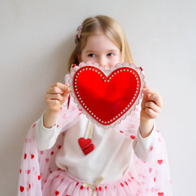 Mala | SCALLOPED HEART | RED