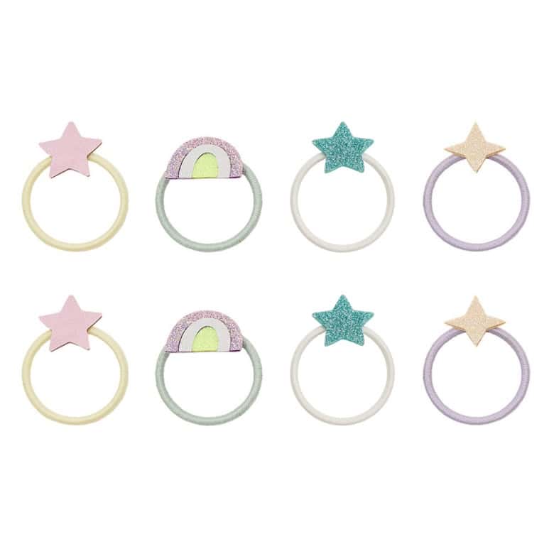 8 Mini Elásticos | RAINBOW AND STAR