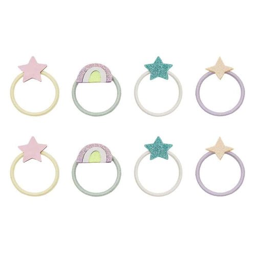 8 Mini Elásticos | RAINBOW AND STAR