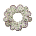 Scrunchie | SCALLOPED FLORAL | PURPLE