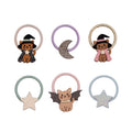 Pack 6 Mini Elásticos Cat Halloween Black Mimi&Lula - fundo branco