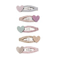 Pack 5 Mini Ganchos Teeny Heart Pastels Mimi&Lula - fundo branco