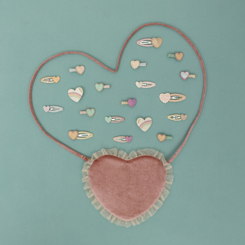 Pack 5 Mini Ganchos Teeny Heart - detalhe