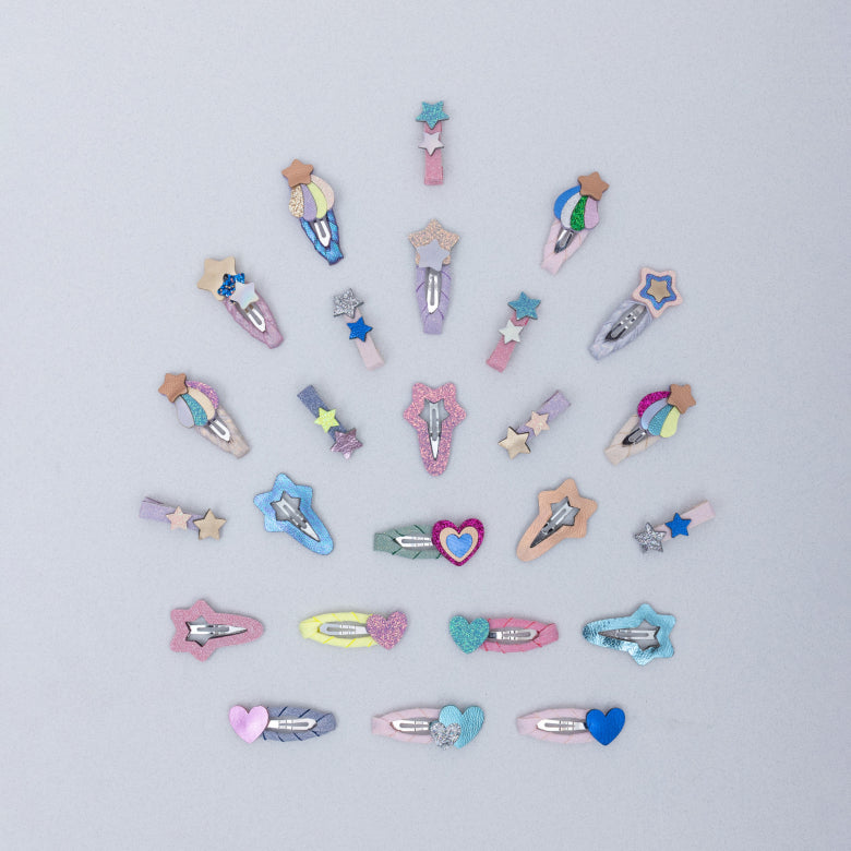 Pack 5 Mini Ganchos Happy Heart - vista lateral