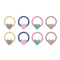 Pack 8 Mini Elásticos Happy Heart Bright Multi Mimi&Lula - fundo branco